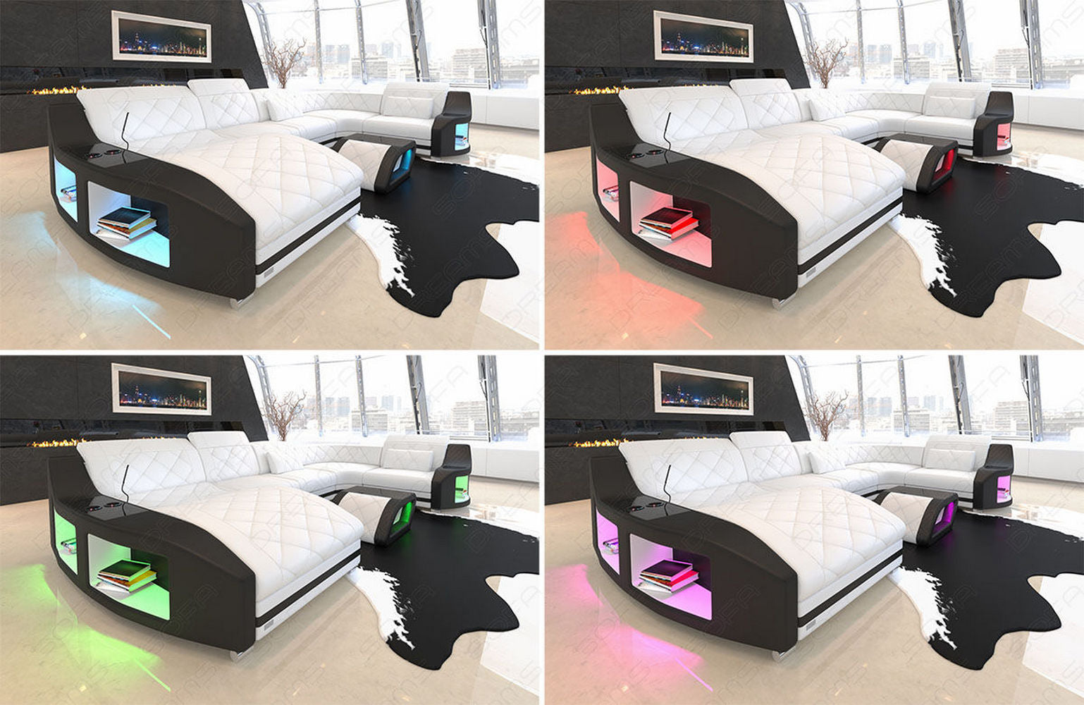 Leder Wohnlandschaft Swing XXL – Modern & Komfortabel