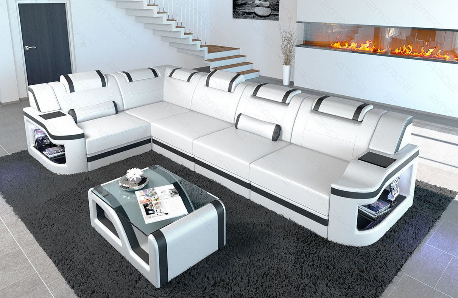 Leder Ecksofa Padua L – Modern & Komfortabel