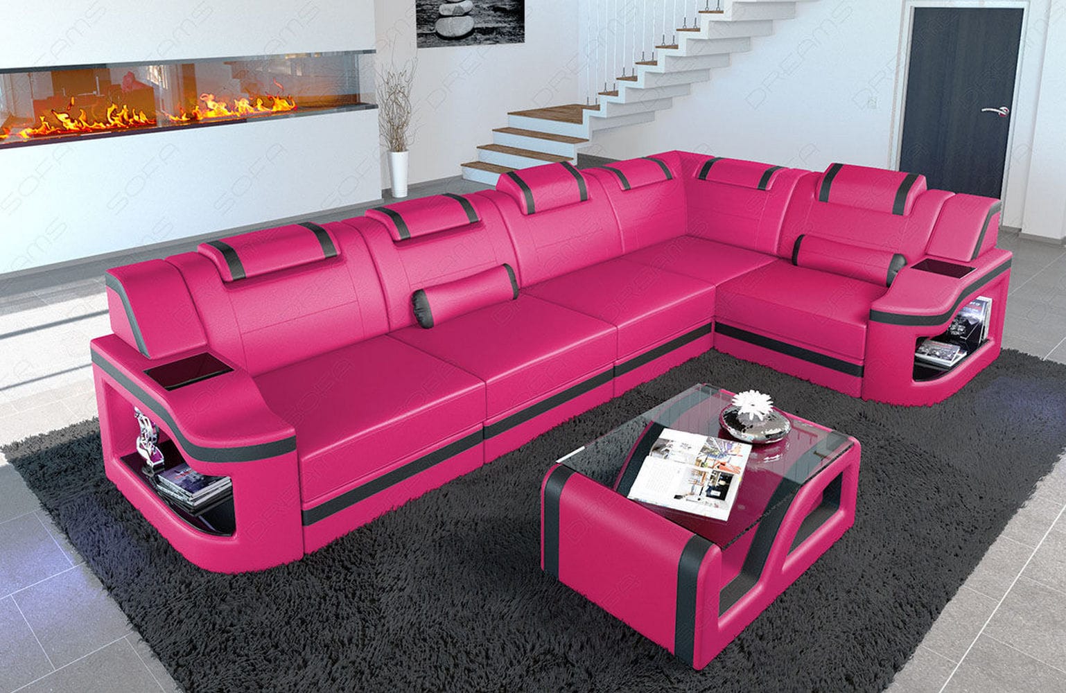 Leder Ecksofa Padua L – Modern & Komfortabel