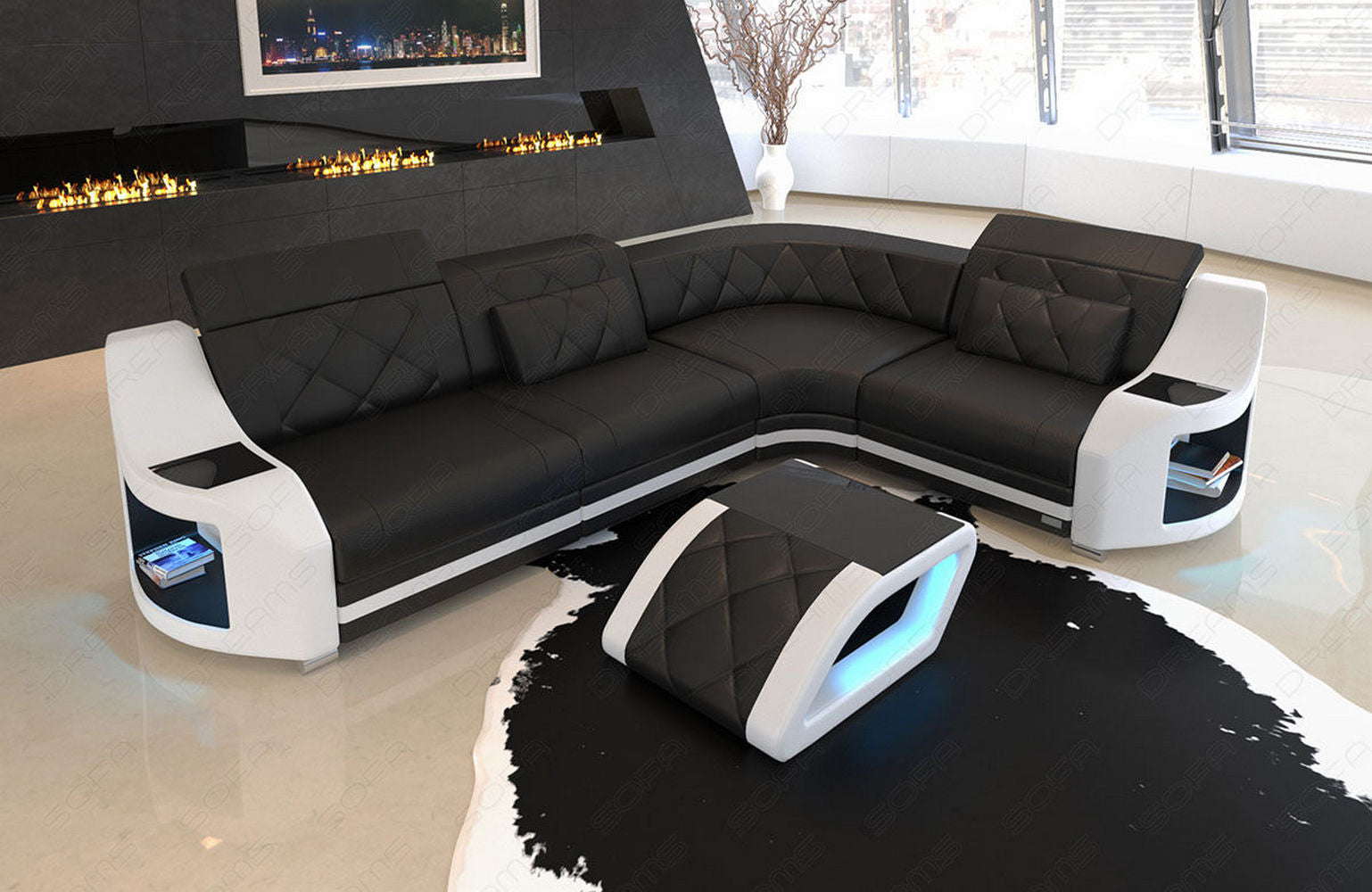 Leder Ecksofa Genua – Komfort und Stil
