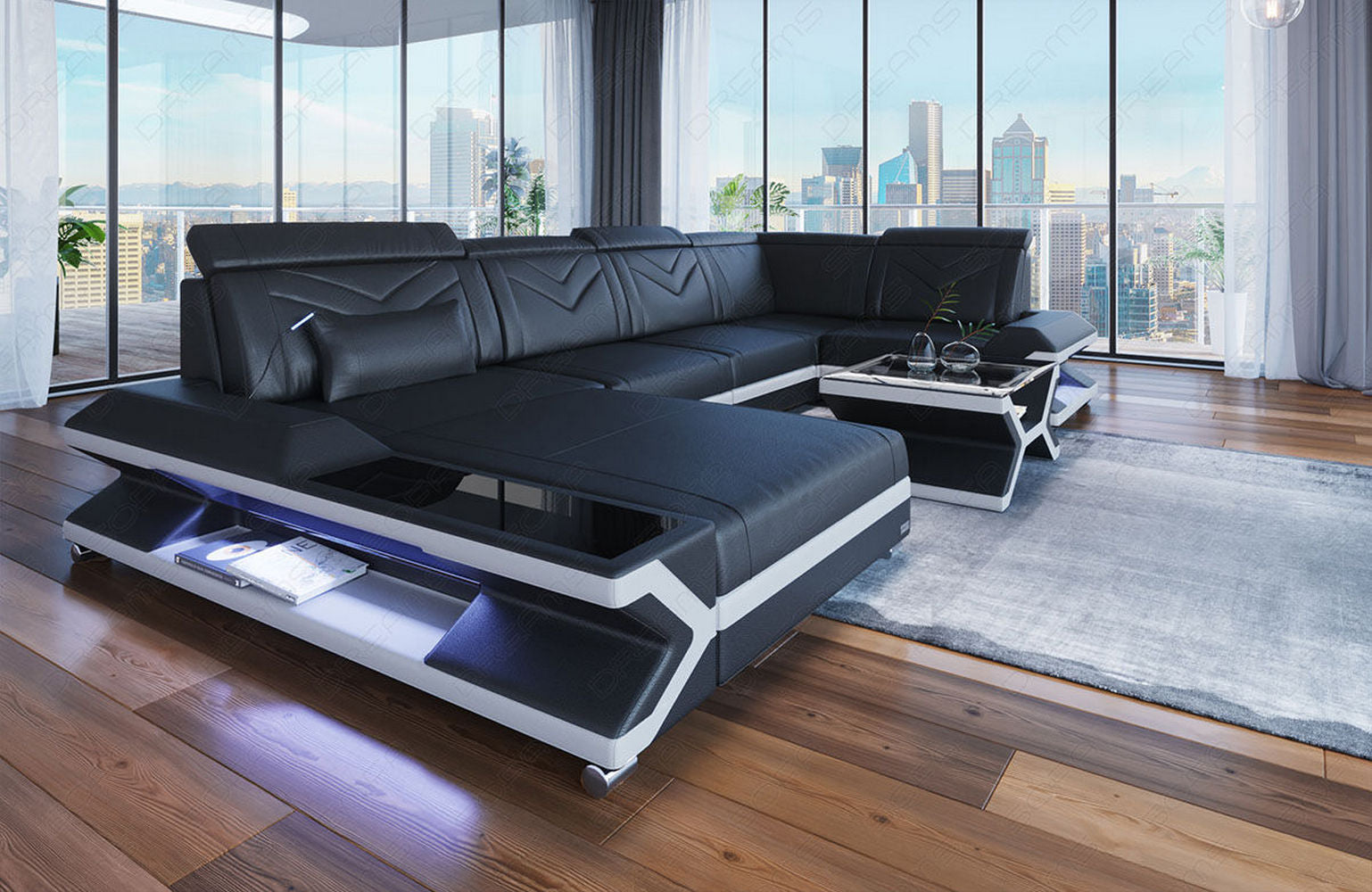 Leder Wohnlandschaft Napoli – Eleganz Pur