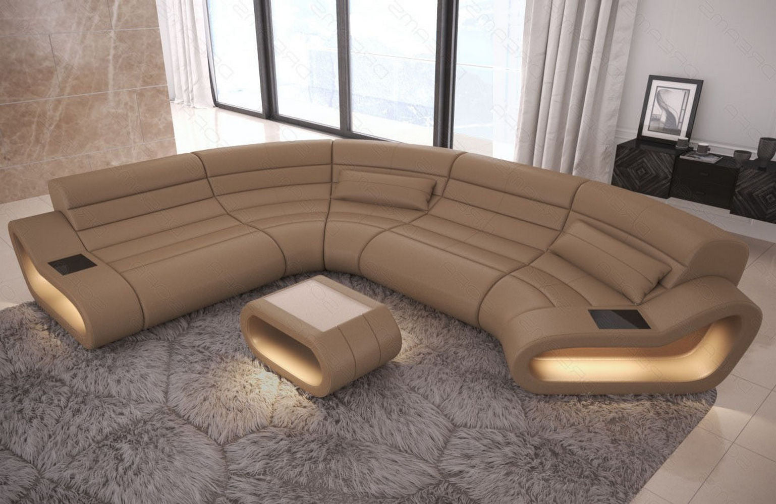 Leder Wohnlandschaft Concept C – Eleganz & Komfort