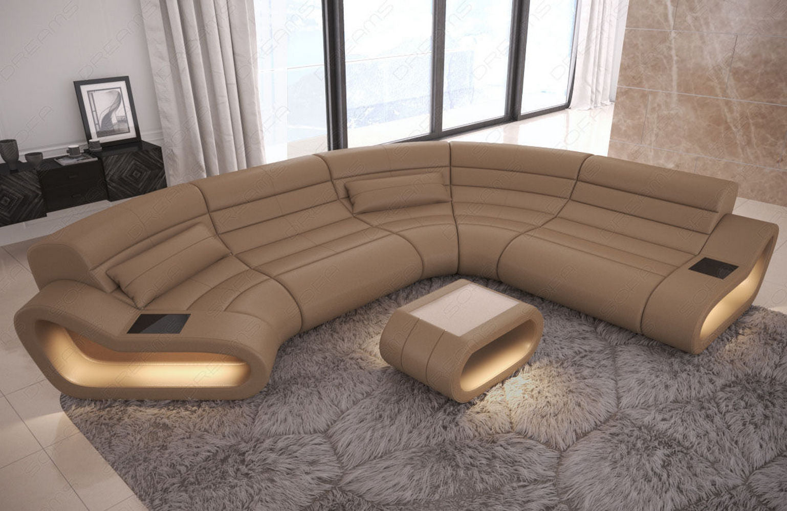 Leder Wohnlandschaft Concept C – Eleganz & Komfort