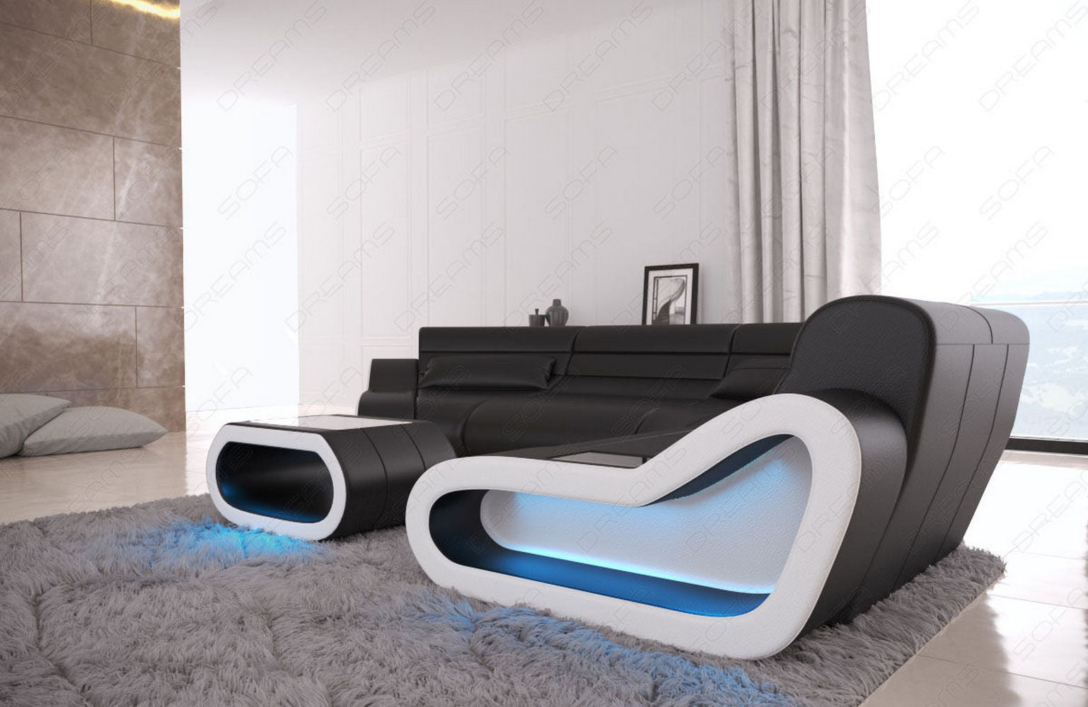 Leder Wohnlandschaft Concept C – Eleganz & Komfort