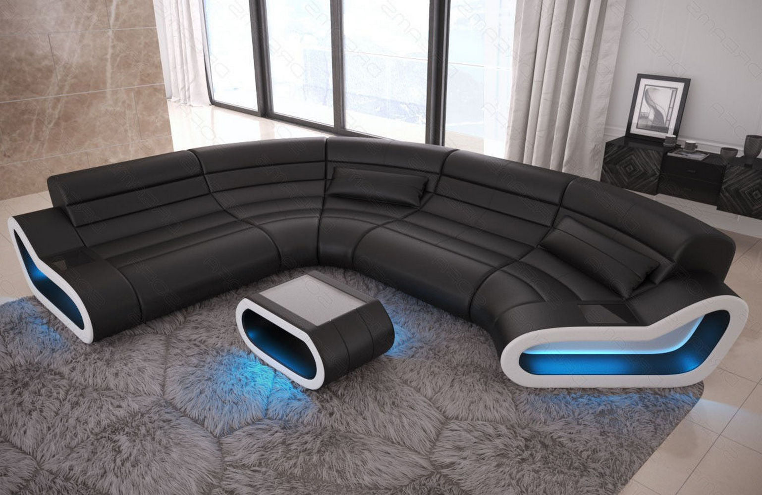 Leder Wohnlandschaft Concept C – Eleganz & Komfort