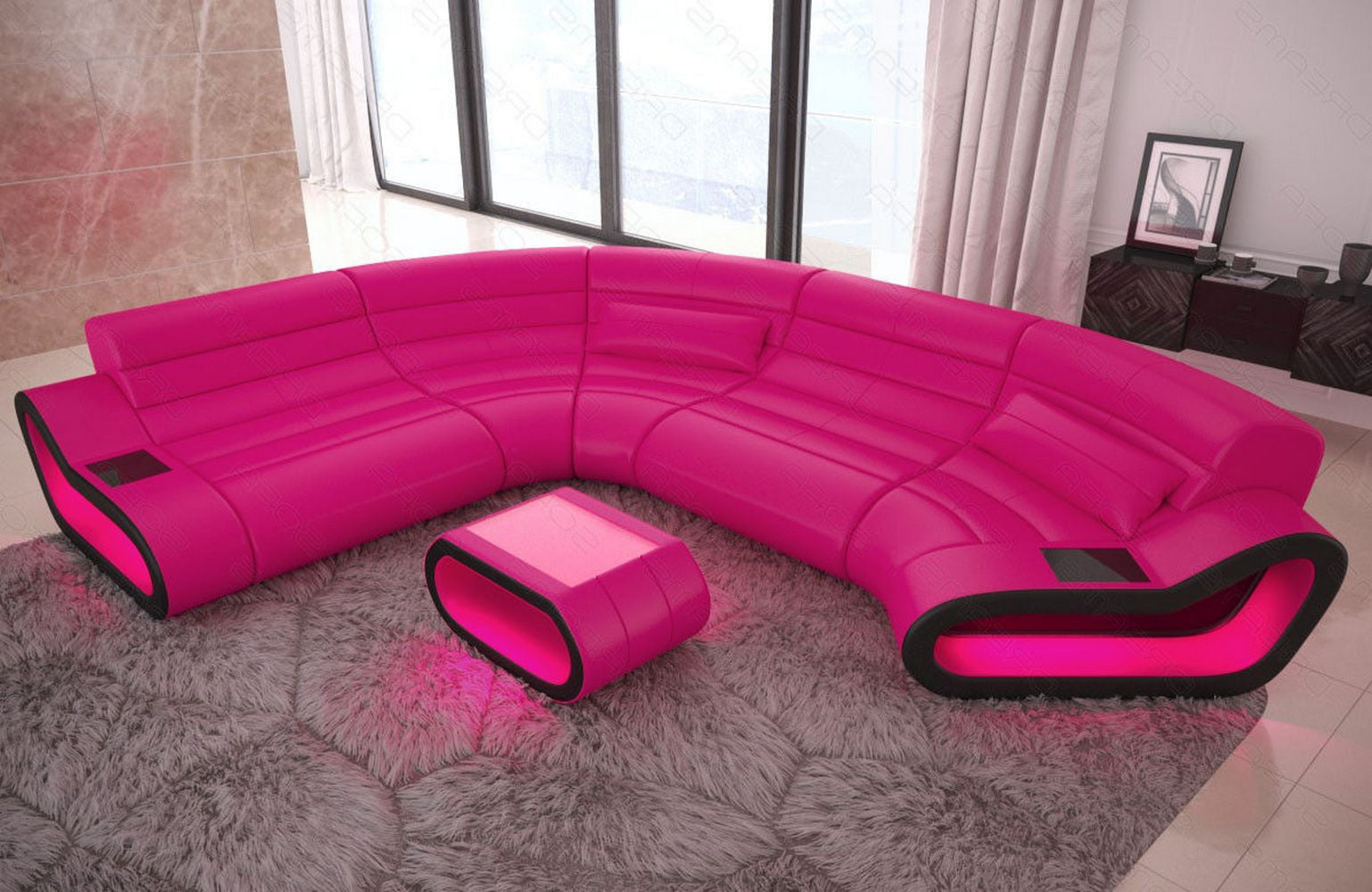 Leder Wohnlandschaft Concept C – Eleganz & Komfort