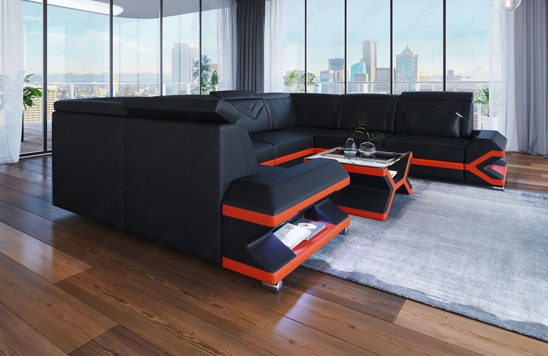 Mini Sofa Sorrento aus Leder