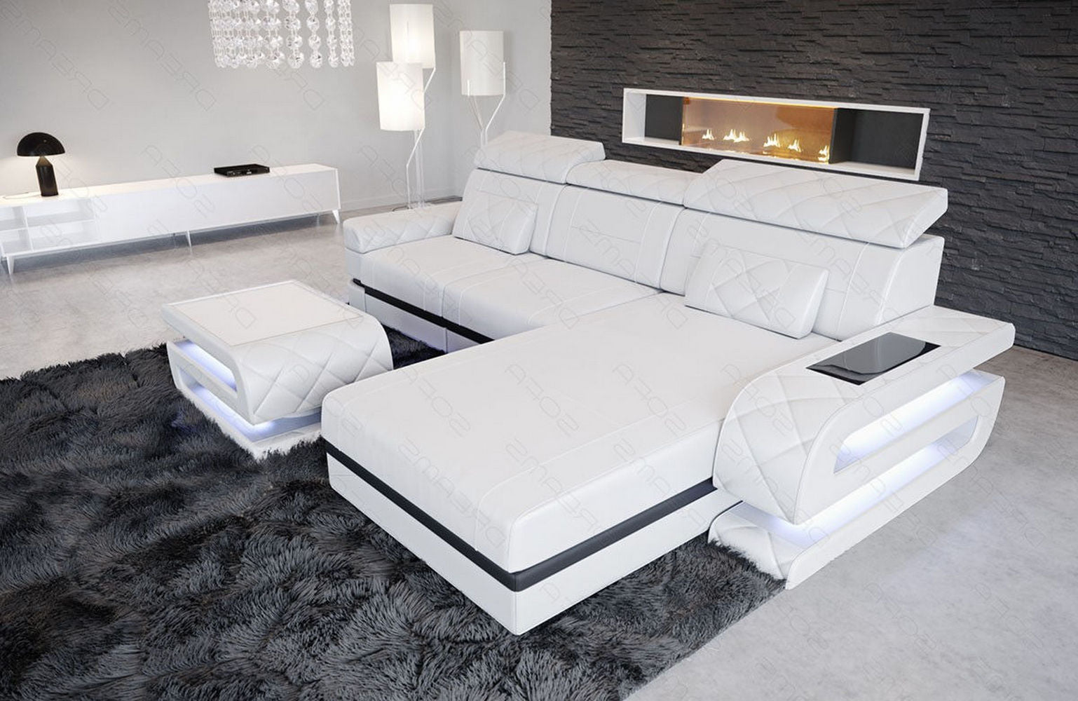 Mini Ecksofa Bologna Leder
