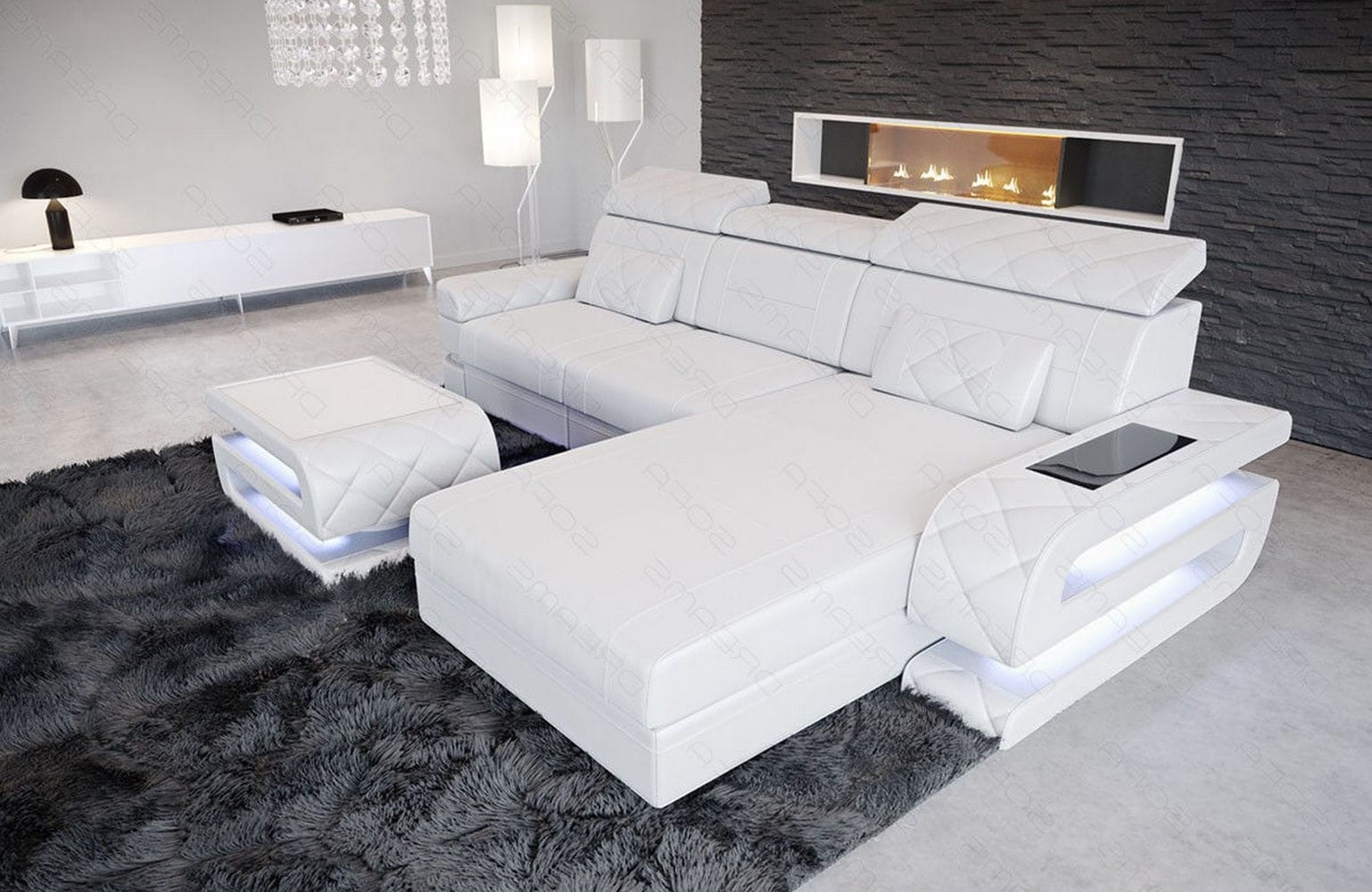 Ecksofa Bologna aus Leder – Luxus & Komfort