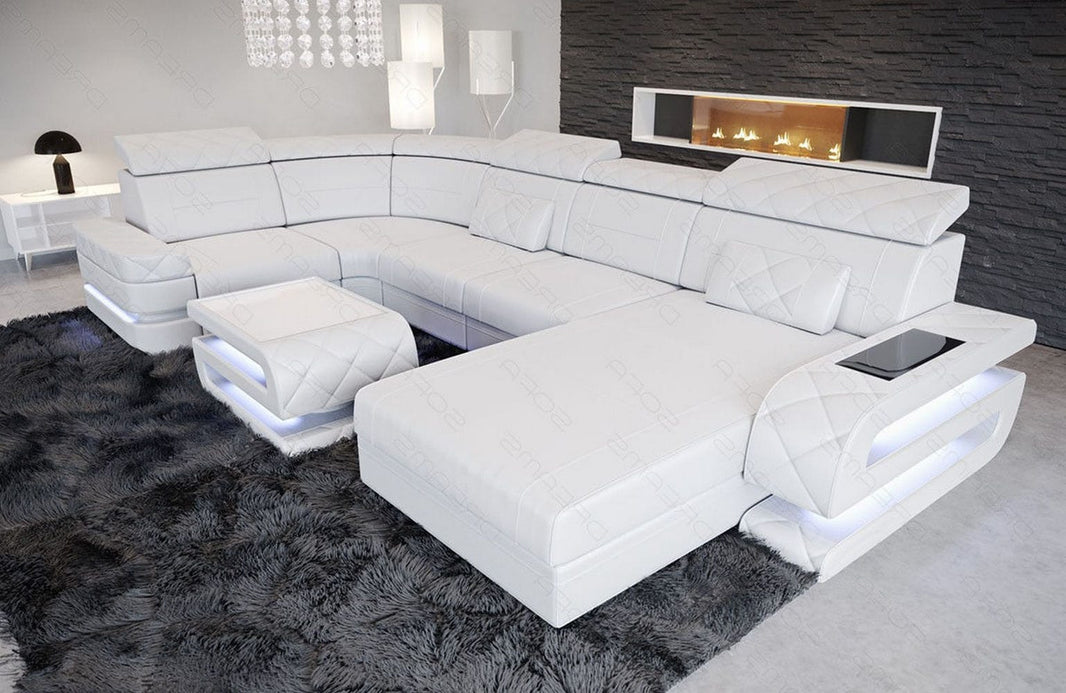 Sofa Bologna Luxurios in Leder