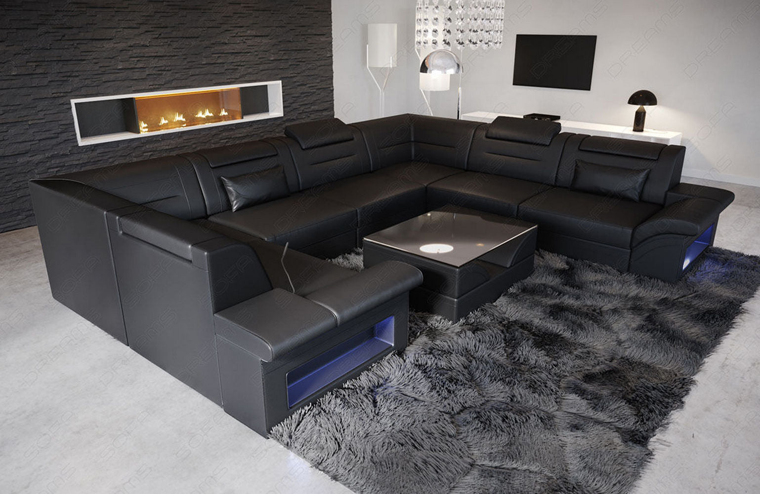 Leder Wohnlandschaft Brianza – Luxuriös & Bequem