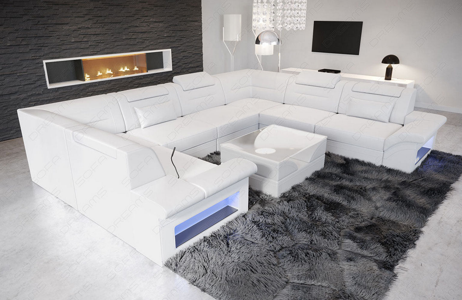 Leder Wohnlandschaft Brianza – Luxuriös & Bequem