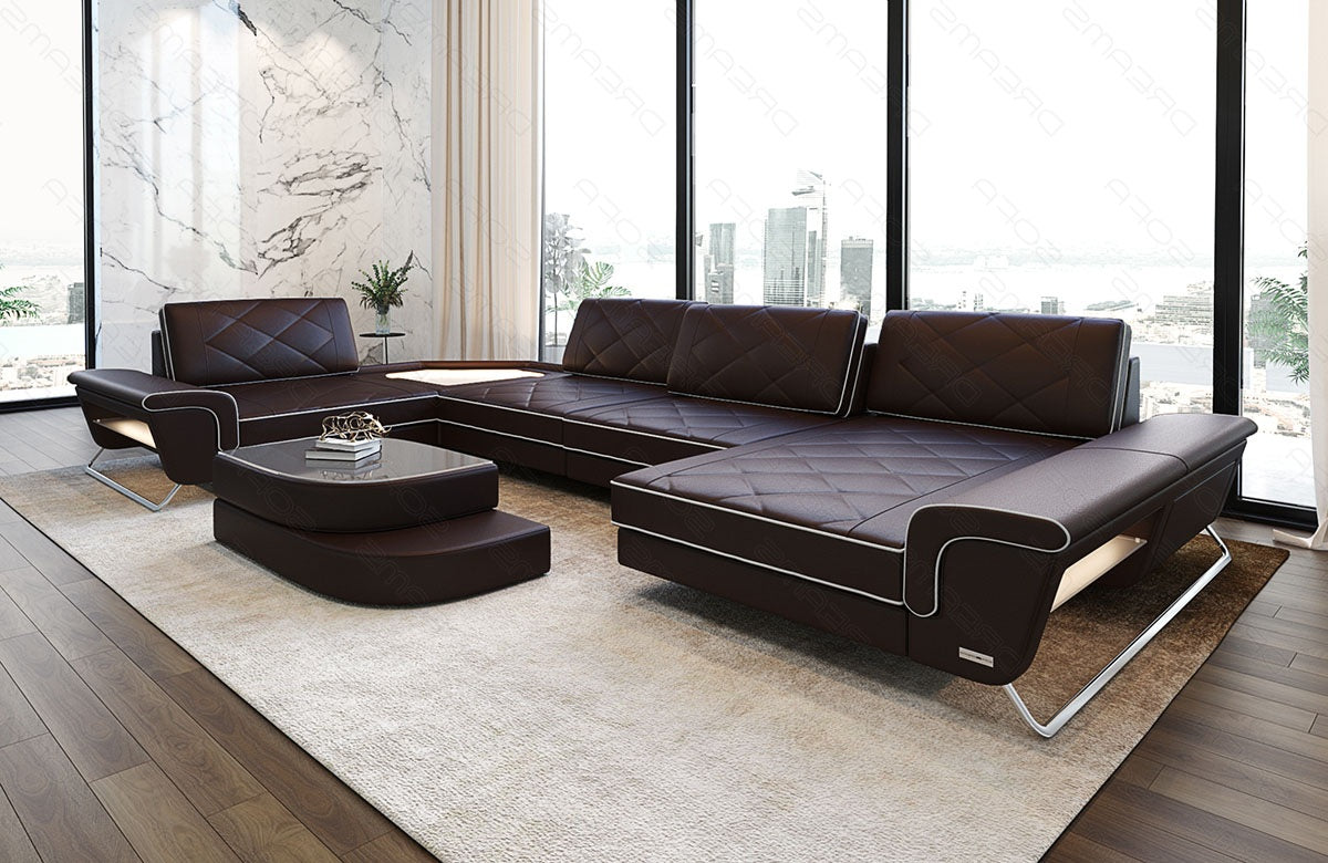 Leder Wohnlandschaft Ferrara – Eleganz & Komfort