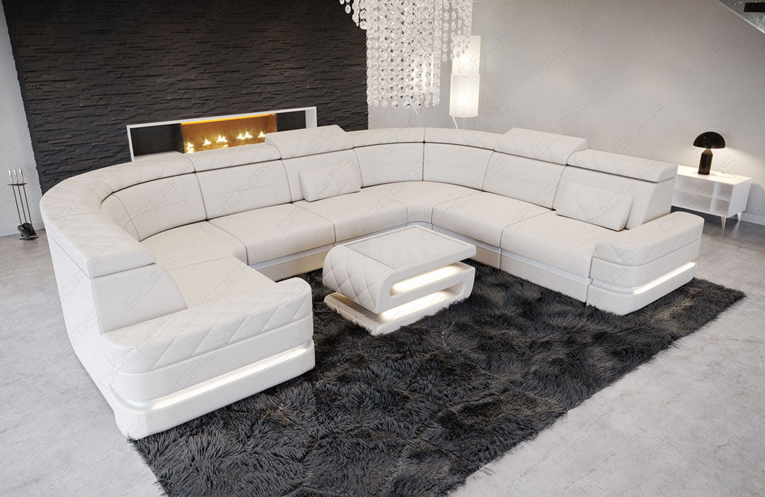 Leder Wohnlandschaft Positano – Stilvoll & Komfortabel