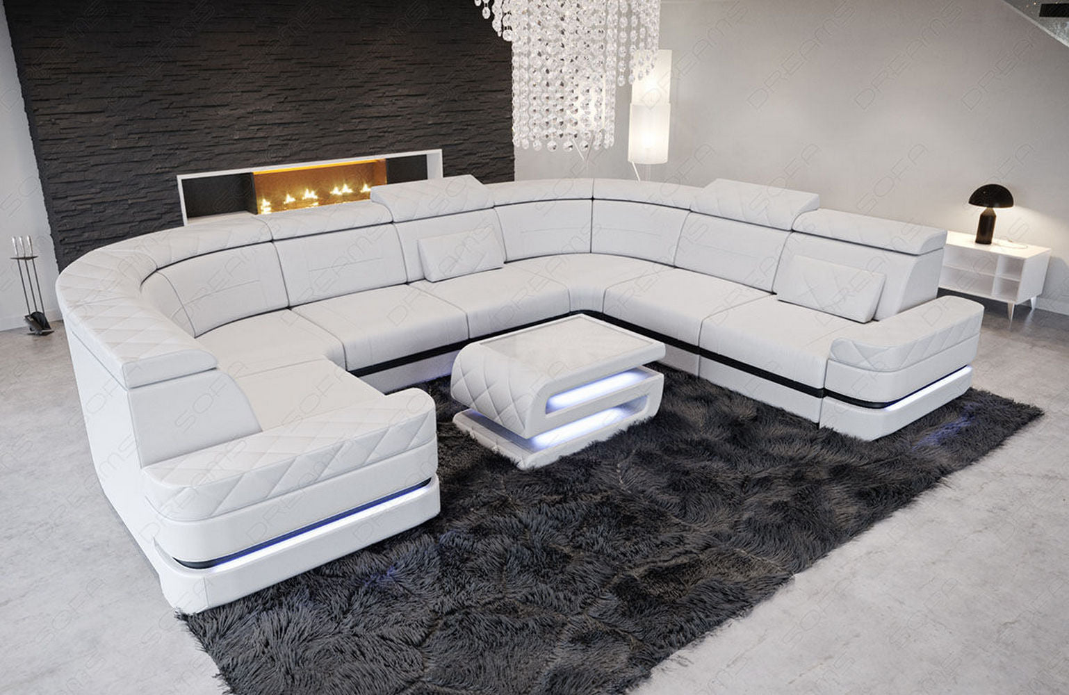 Leder Wohnlandschaft Positano – Stilvoll & Komfortabel
