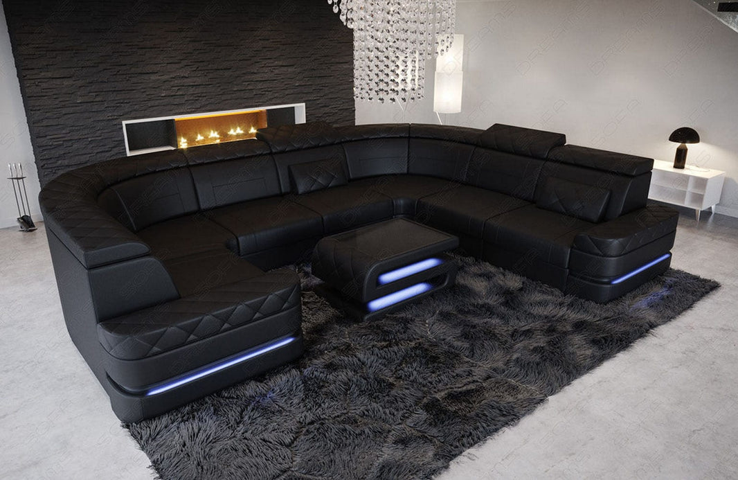 Leder Couch Positano