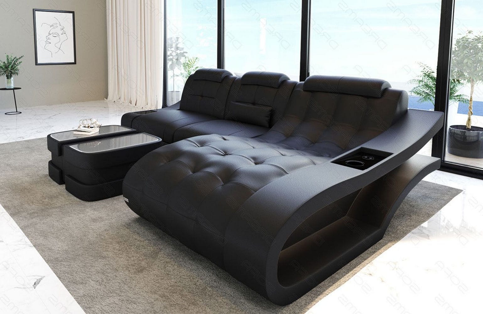 Ecksofa Elegante – Leder & Komfort