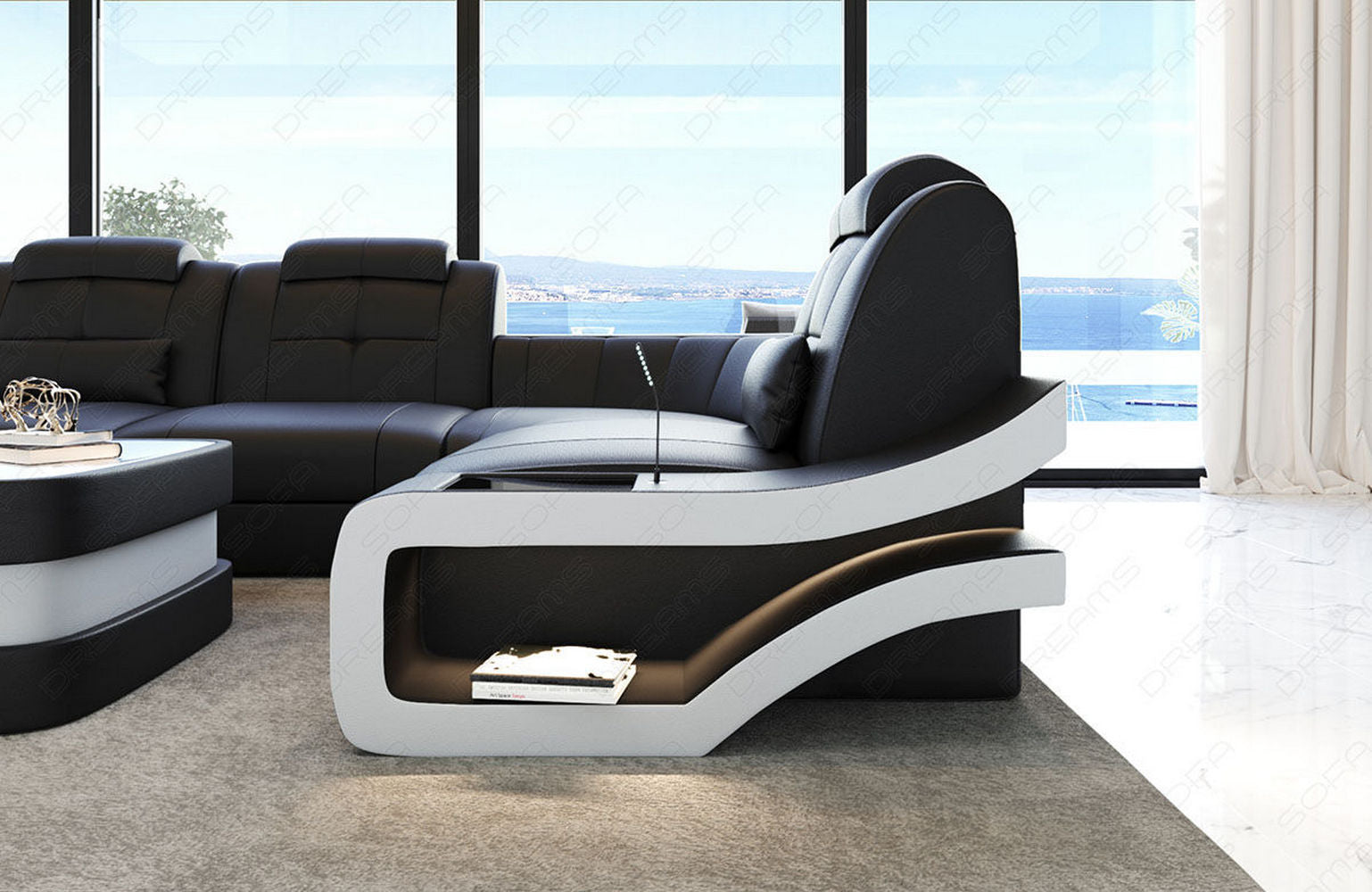 Ecksofa Elegante – Leder & Komfort