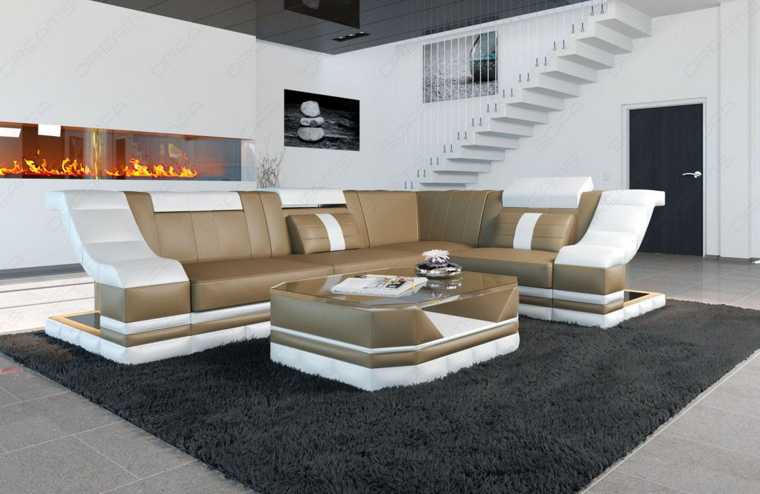 Ecksofa Bianchi – Leder & Komfort