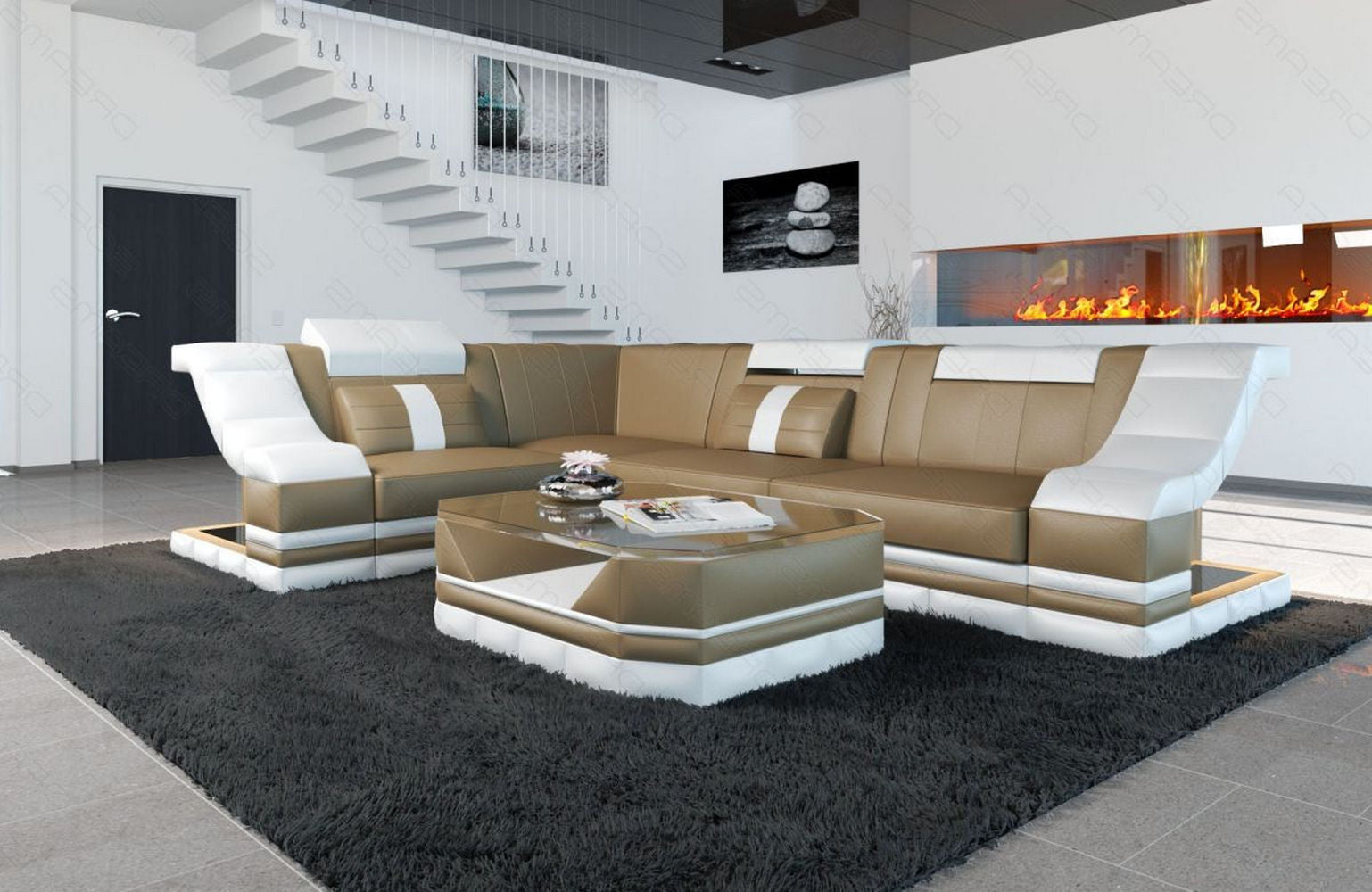 Ecksofa Bianchi – Leder & Komfort