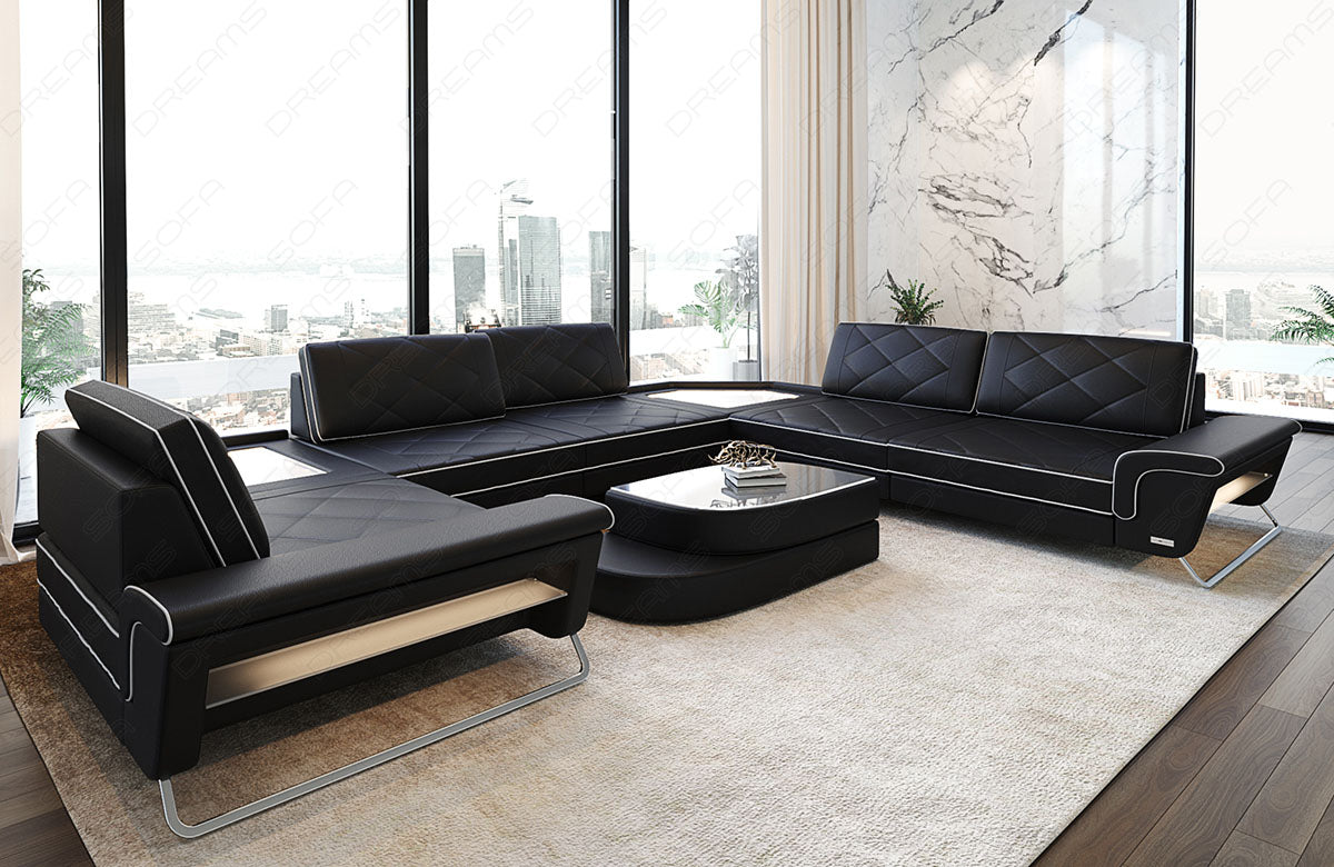 Leder Wohnlandschaft Sepino – Modern & Komfortabel