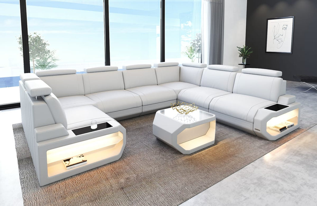 Designsofa Siena aus Leder