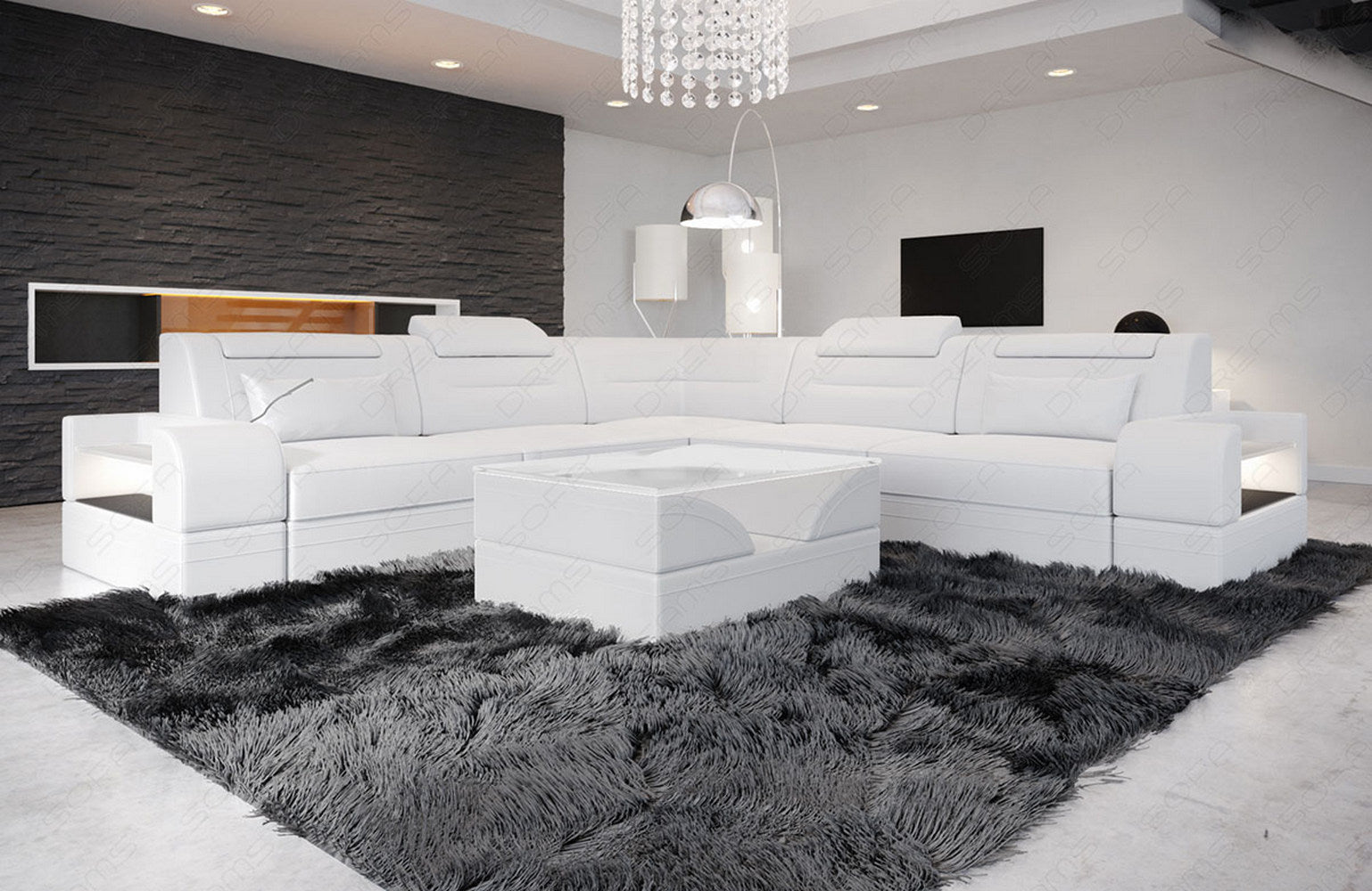 Ecksofa Trivento aus Leder