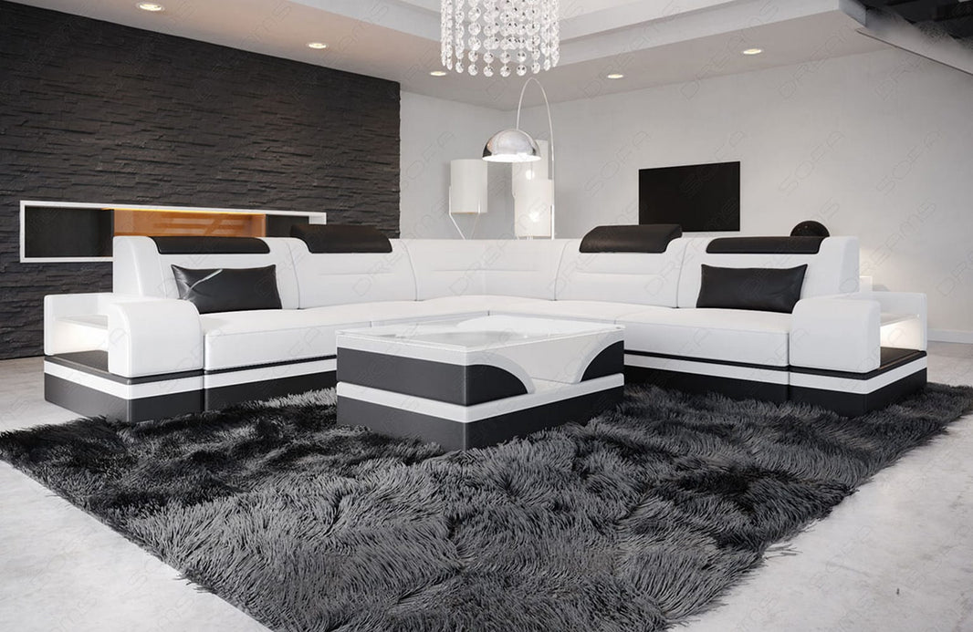 Ecksofa Trivento L-Form aus Leder