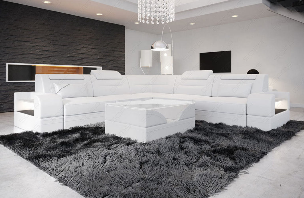 Ecksofa Trivento L-Form aus Leder