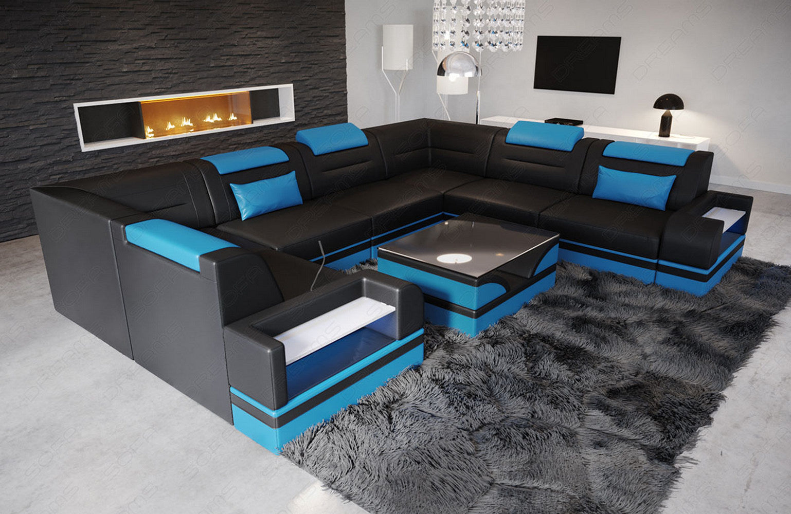 Leder Wohnlandschaft Trivento – Luxus & Komfort