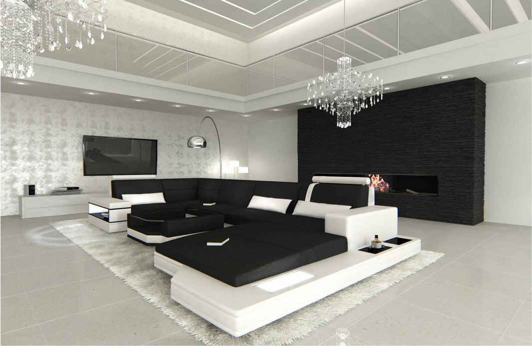 Stoff Wohnlandschaft Messana U-Form