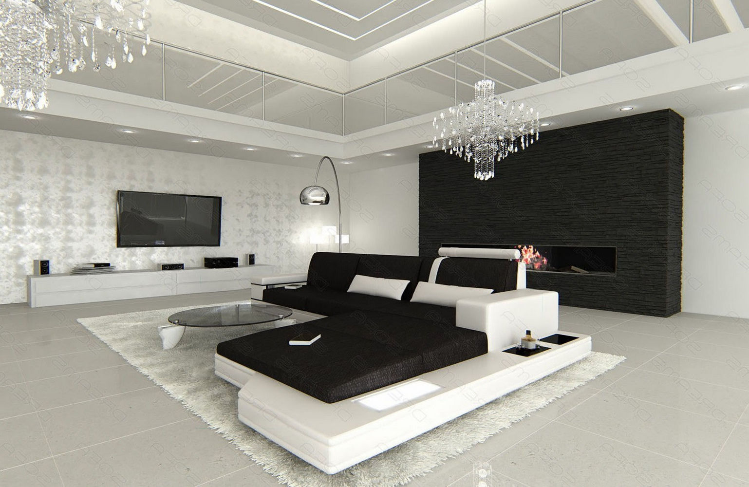 Stoffsofa Messana L-Form – Komfort & Design