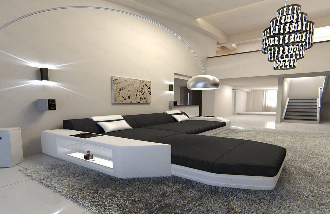 Ecksofa Prato L-Form aus Stoff