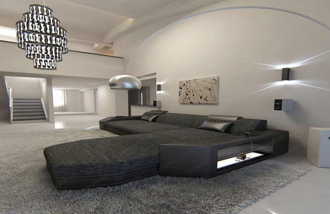 Ecksofa Prato L-Form aus Stoff