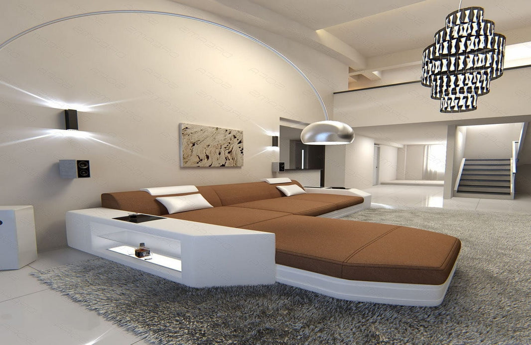 Ecksofa Prato L-Form aus Stoff
