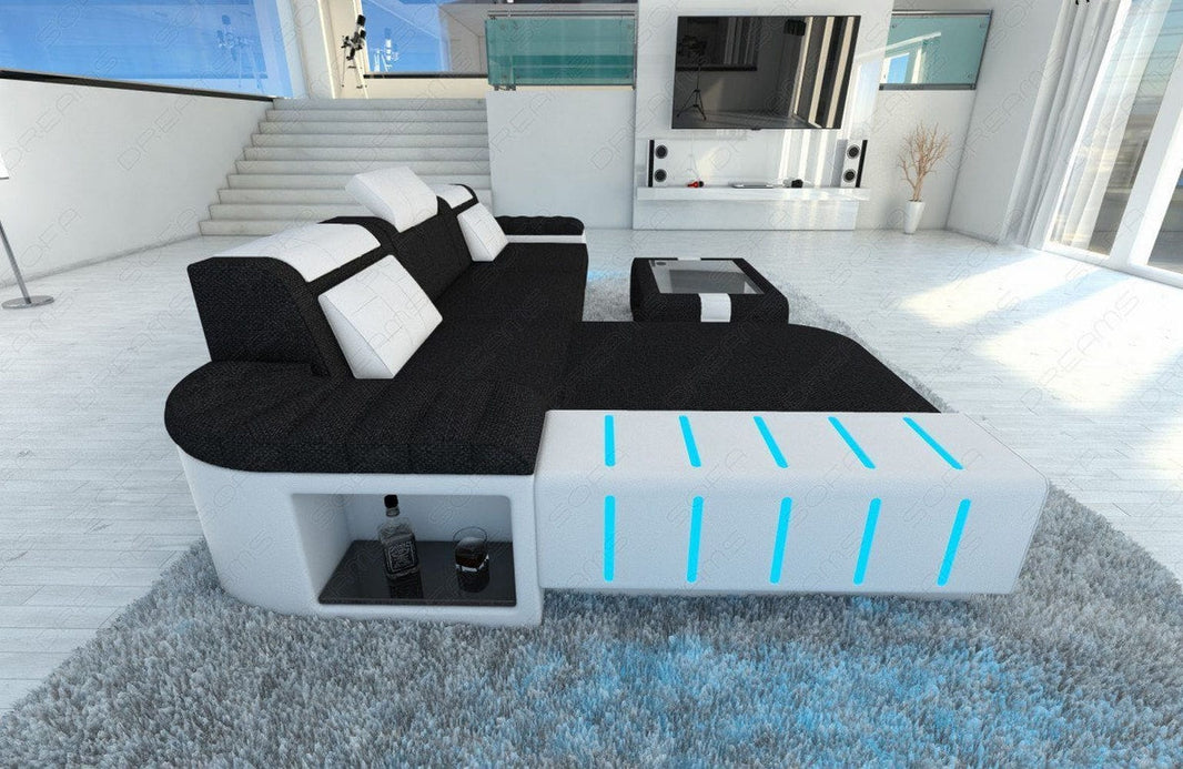 Ecksofa Bellagio L-Form aus Stoff