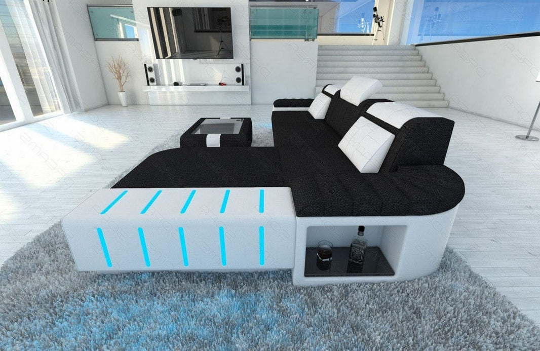 Ecksofa Bellagio L-Form aus Stoff