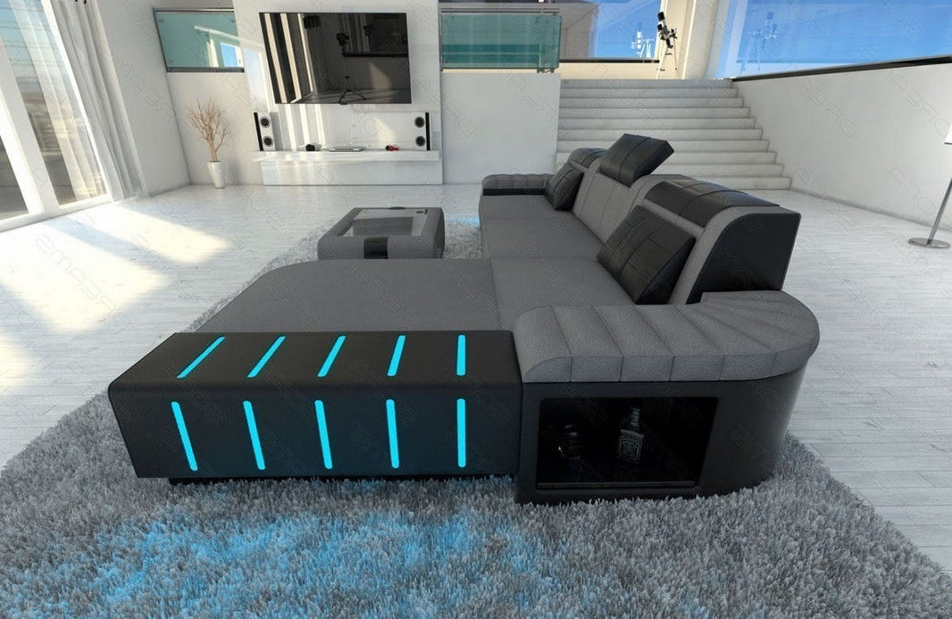 Ecksofa Bellagio L-Form aus Stoff