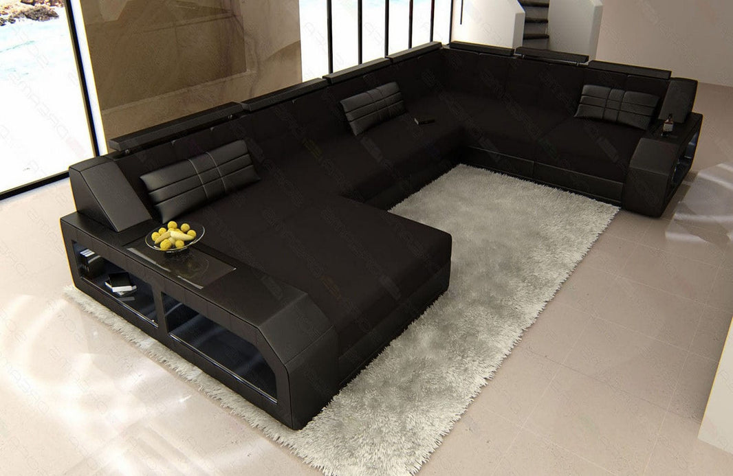 XXL Stoff Wohnlandschaft Matera U-Form