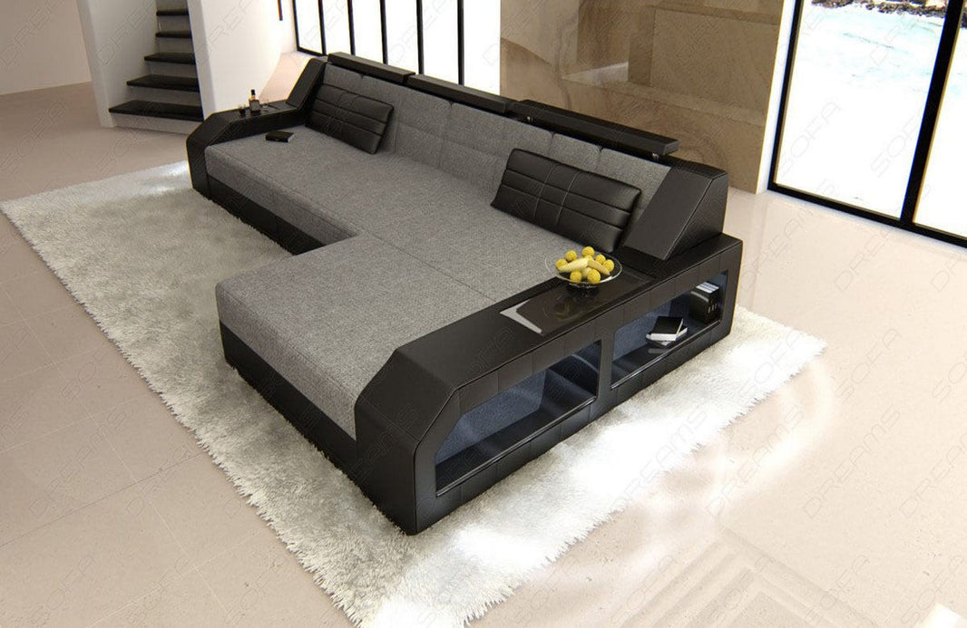 Ecksofa Arezzo L-Form aus Stoff