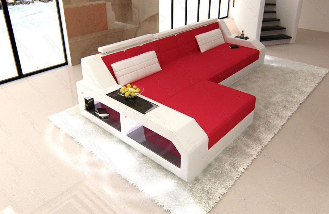 Ecksofa Arezzo L-Form aus Stoff