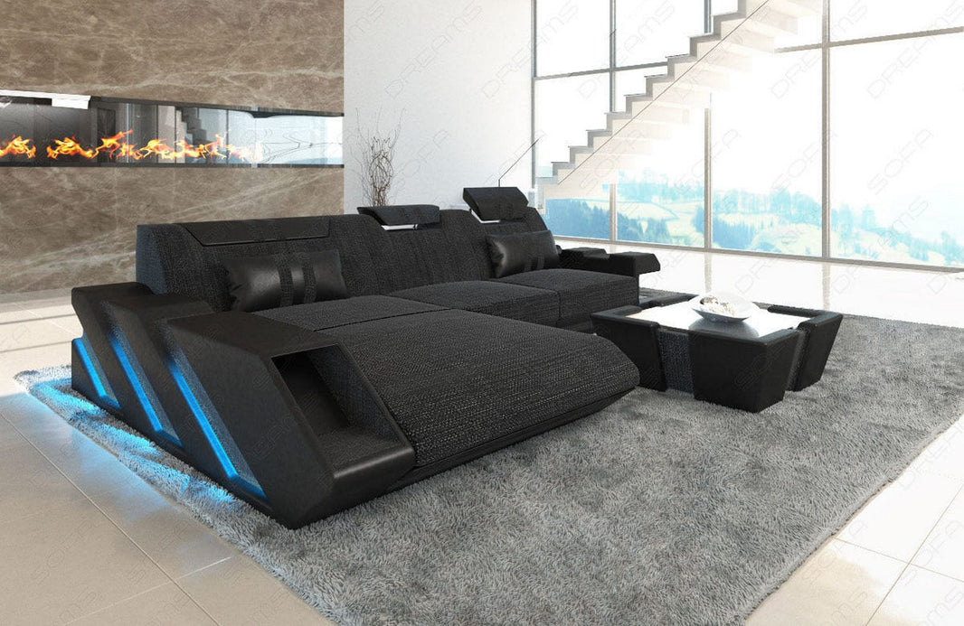 Stoff Ecksofa Apollonia L-Form