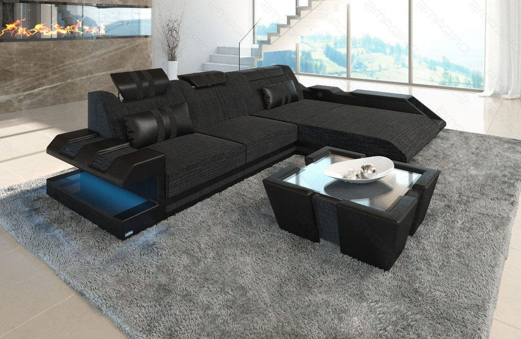 Stoff Ecksofa Apollonia L-Form