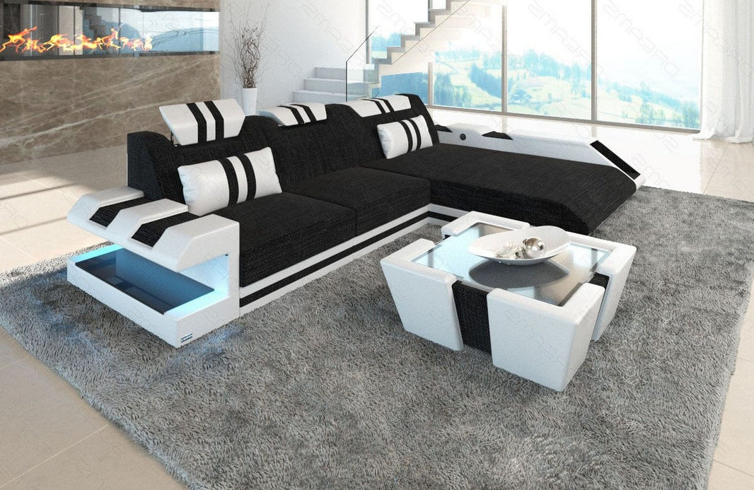 Stoff Ecksofa Apollonia L-Form