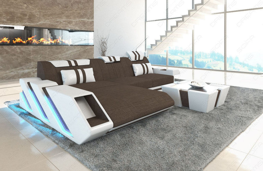 Stoff Ecksofa Apollonia L-Form