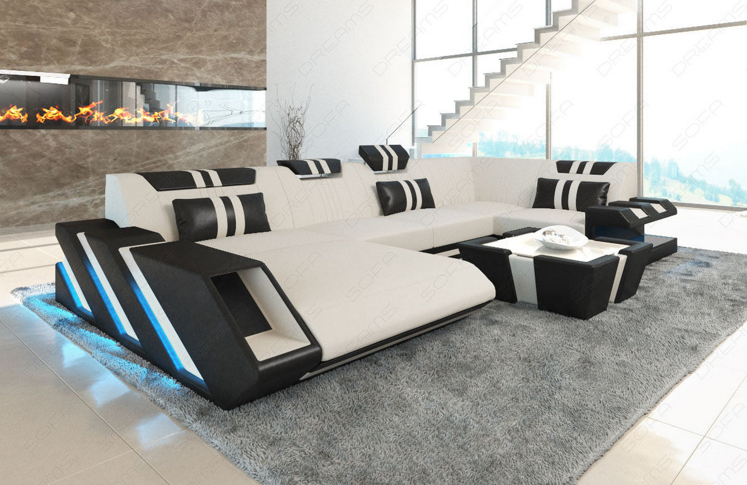 Polster Wohnlandschaft Apollonia U-Form