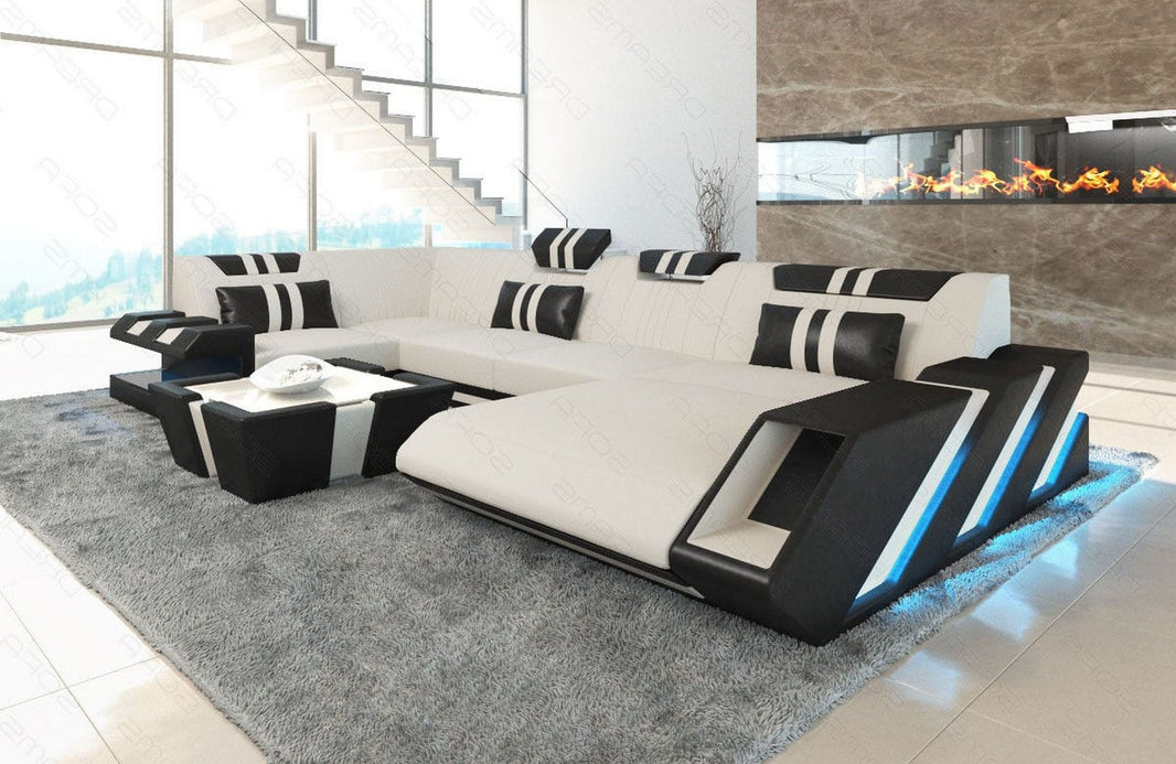 Couchlandschaft Apollonia U-Form in Stoff