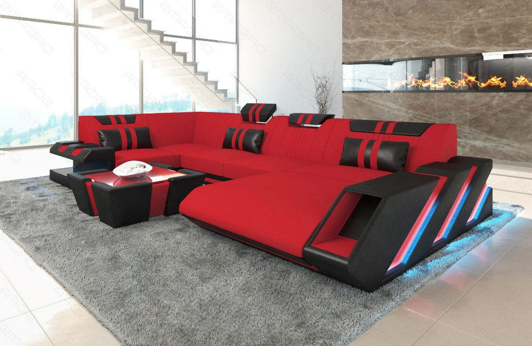 Couchlandschaft Apollonia U Form in Stoff