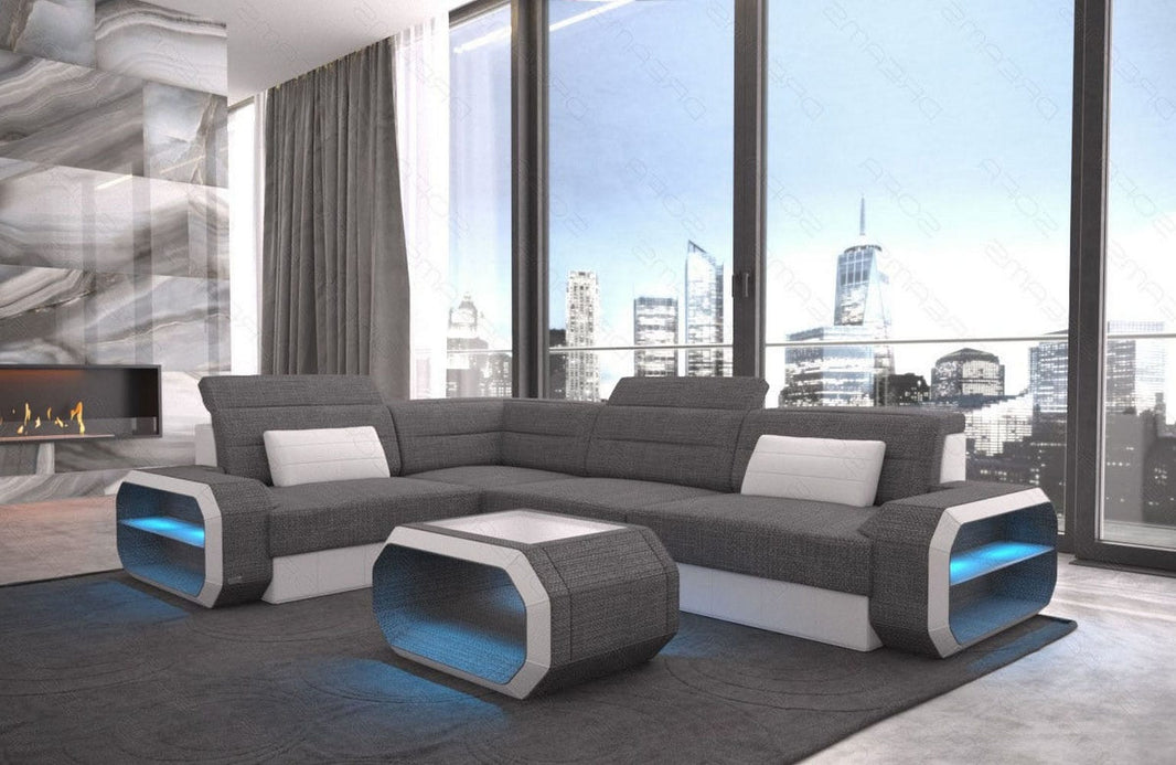 Ecksofa Verona L-Form aus Stoff