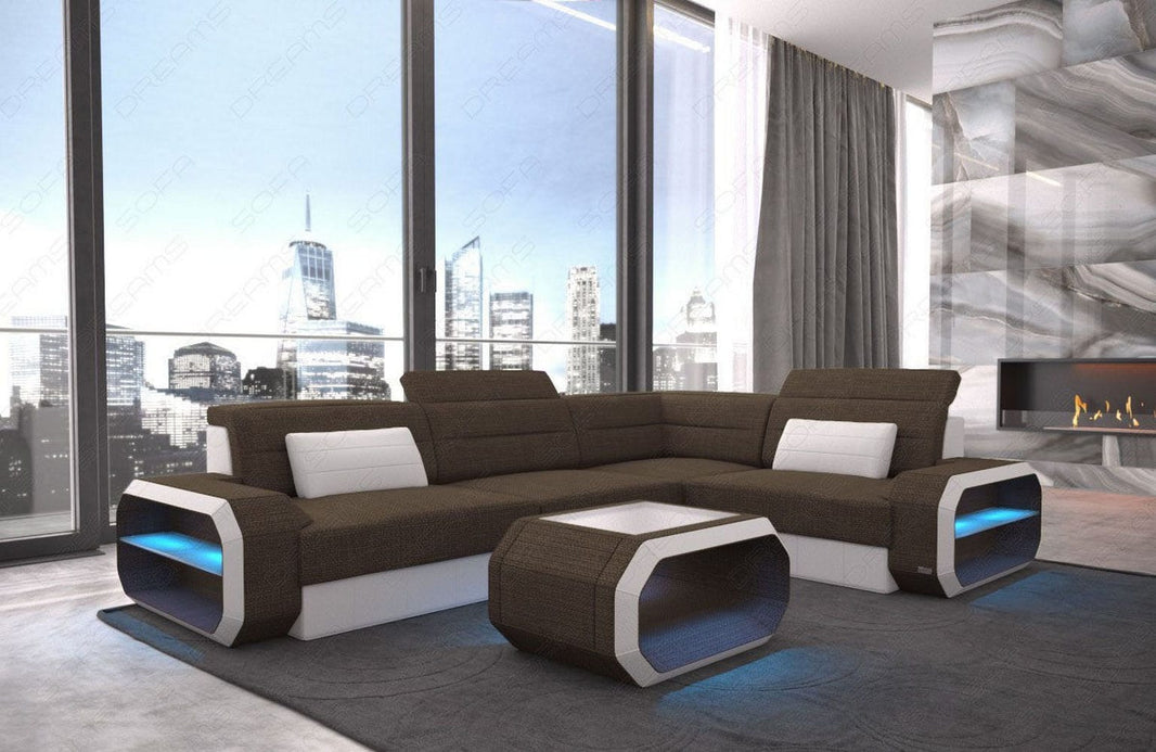 Ecksofa Verona L-Form aus Stoff